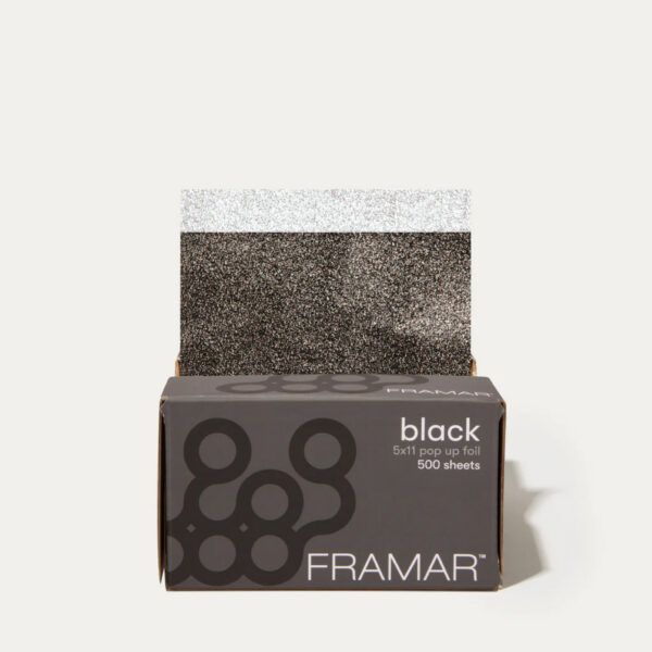 Folia fryzjerska Framar Back in Black w paskach 5X11 500 szt