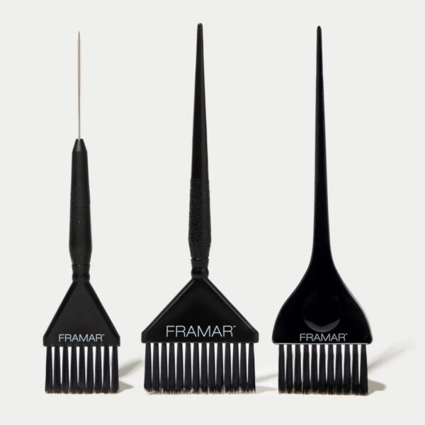 Zestaw 3 pędzli do koloryzacji Framar Family Pack Brush Set