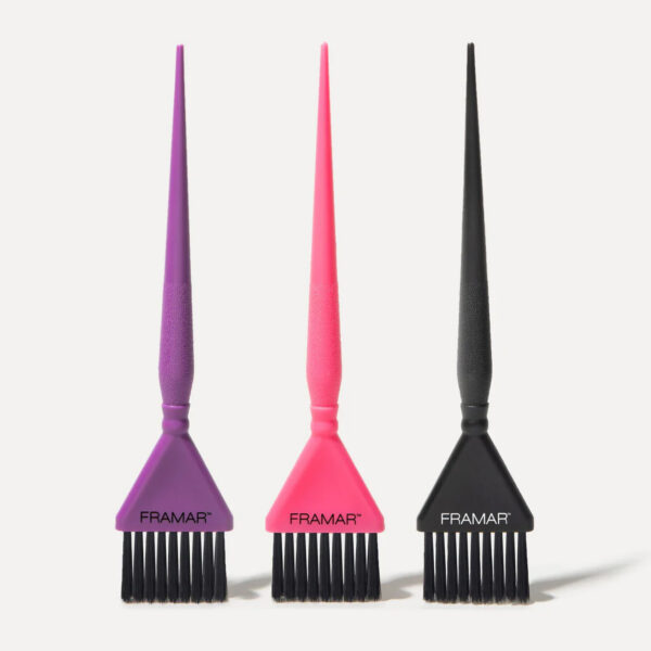 Zestaw pędzli do farbowania włosów Framar Triple Threat Brush Set